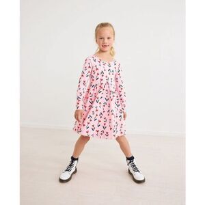 NWOT Hanna Andersson Valentines Super Soft Skater Dress - 4T